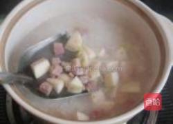 黄花菜咸肉粥的做法图解5