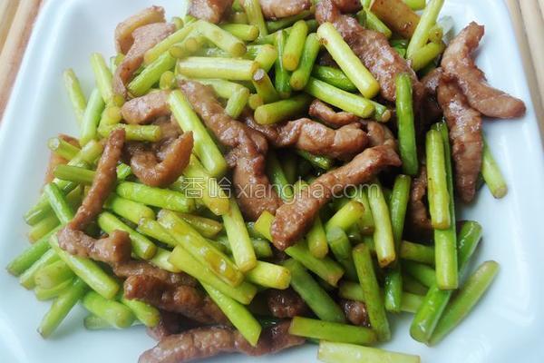 蒜苔炒肉丝的做法家庭做法 NjAwX2MxXzQwMA