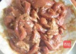 彩蔬酱烧猪柳的做法图解5