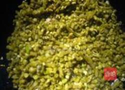 酸豆角炒肉末的做法图解4