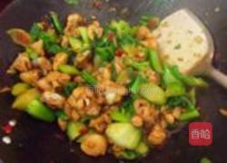 菜薹炒鸡肉的做法图解8