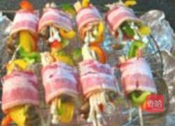 烤咸肉卷的做法图解2