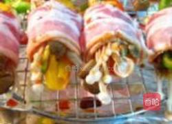 烤咸肉卷的做法图解3