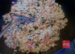 芹菜叶炒米饭的做法图解8