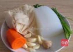 百叶拌凉粉的做法图解1