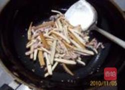 肉丝香干炒大蒜的做法图解6