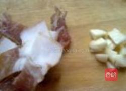 腊肉炒红菜苔的做法图解2