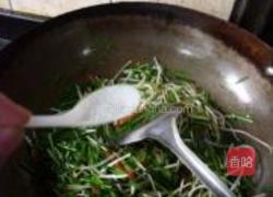 韭菜豆芽炒粉丝的做法图解9