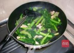 芥兰炒肉片的做法图解5