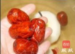 红糖大枣炖雪梨的做法图解2