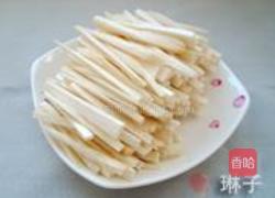 蚝油三丝杏鲍菇的做法图解1