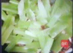 莴笋小炒烧肉片的做法图解6