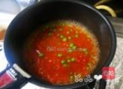 茄汁鲜虾青豆意面的做法图解4