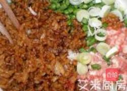 米饭豇豆烧卖的做法图解1
