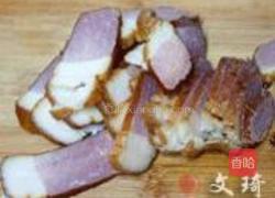 腊肉焖小米的做法图解4