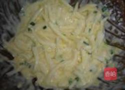 白萝卜煎饼的做法图解4