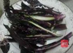 腊肉红菜苔的做法图解2