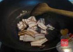 腊肉红菜苔的做法图解3