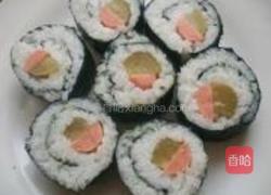 酸黄瓜寿司的做法图解7