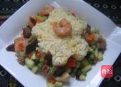 虾球鸡粒炒饭的做法图解10