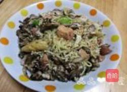 鸡肉蘑菇炒面的做法图解11