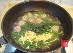 南瓜苗肉丸汤的做法图解5
