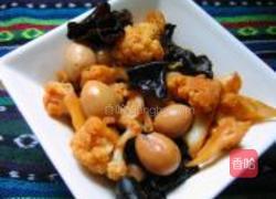 菜花烧鹌鹑蛋的做法图解10