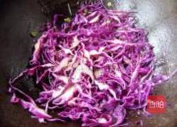 紫甘蓝炒干豆腐的做法图解4