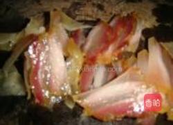 腊肉炒红菜苔的做法图解2