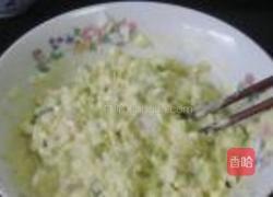 白菜咸肉末蛋饼的做法图解4