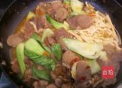 青菜金针茹烩牛肉的做法图解4