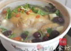 紫灵芝炖鸡的做法图解15