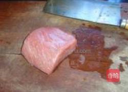蜜汁黑胡椒猪肉脯的做法图解2