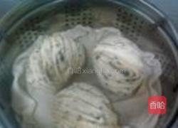 黑芝麻核桃花卷的做法图解9