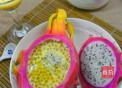 椰汁火龙果西米露的做法图解12
