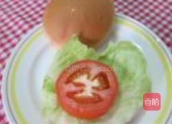花生鸡肉汉堡的做法图解4