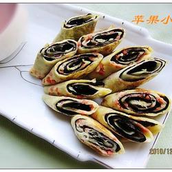海苔葱蛋卷饼的做法[图]