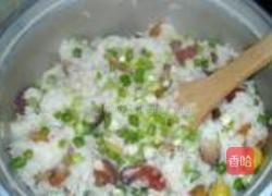 豌豆腊味焖糯饭的做法图解11