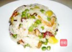豌豆腊味焖糯饭的做法图解12