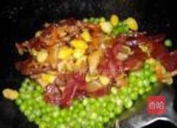 豌豆腊味焖糯饭的做法图解8