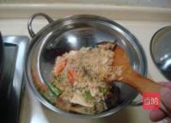 焗鸡肉海鲜饭的做法图解7