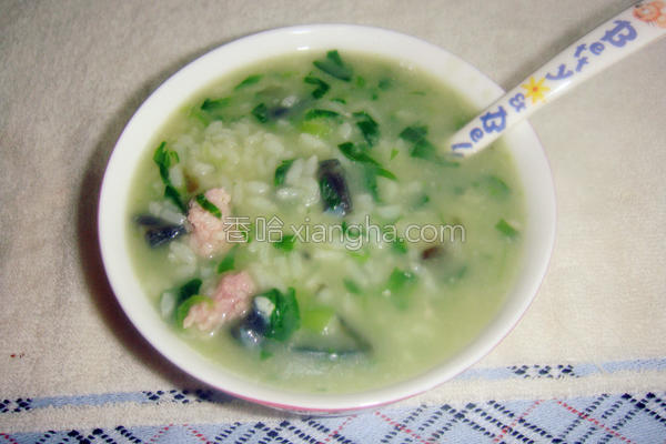 蛋瘦肉菜粥的做法_皮蛋瘦肉菜粥的做法大全_