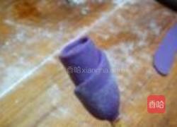 紫薯玫瑰花的做法图解4