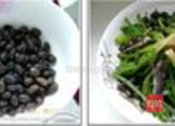 黑豆黑芝麻小鱼干凉拌菠菜的做法图解4