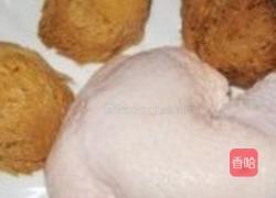 猴头炖鸡腿的做法图解2