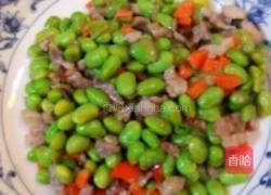 青豆炒肉丁的做法图解4