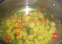 萝卜干拌豌豆的做法图解4
