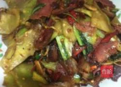 莴笋炒腊肉y的做法图解1