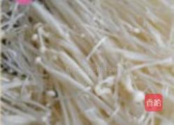 香辣酸汤茶香金针肥牛的做法图解2