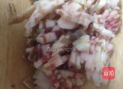 菠菜咸肉炒年糕的做法图解3